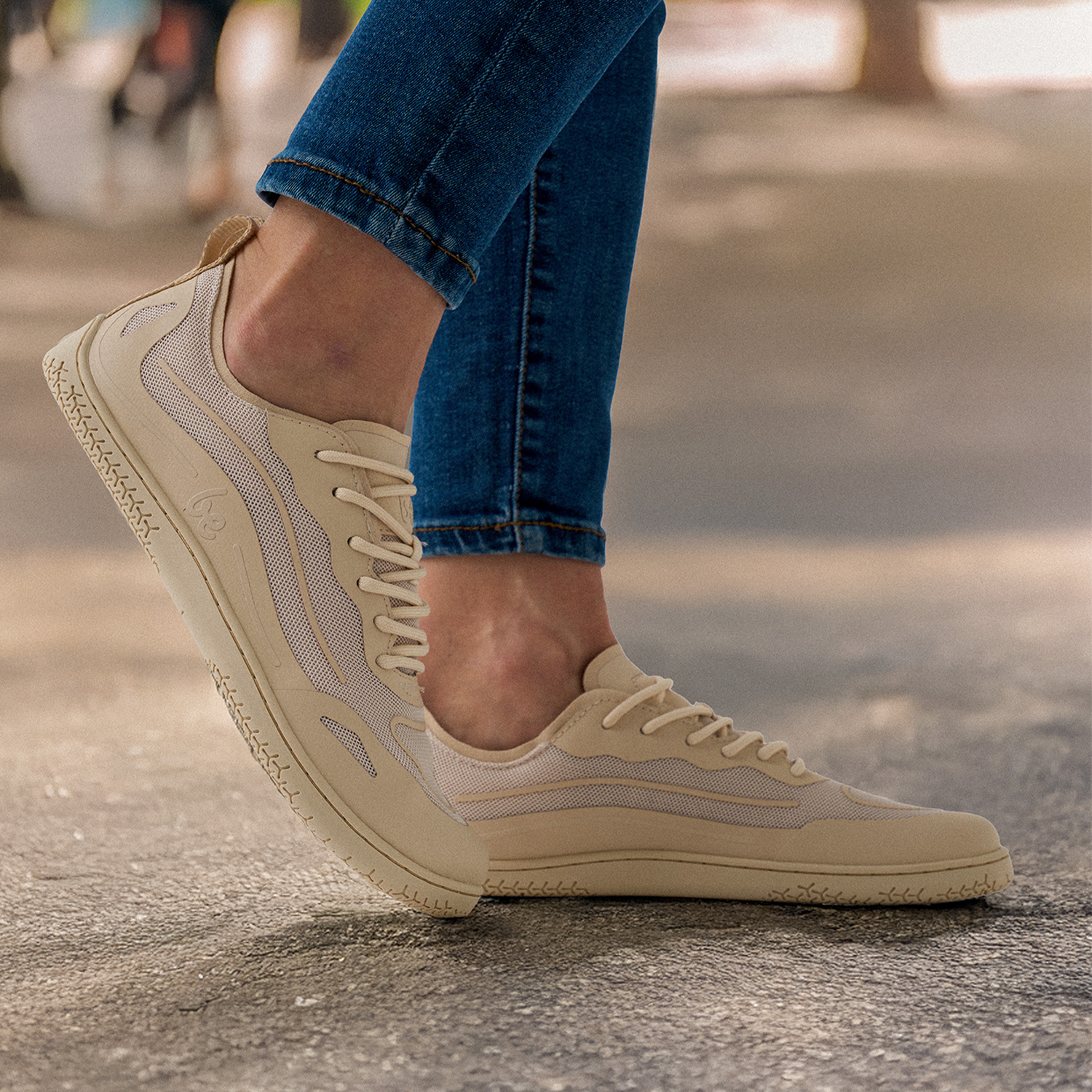 Кроссовки босоногие Barefoot Be Lenka Velocity р. 38 24,6 см Бежевый (BE-07 №9-1) - фото 10