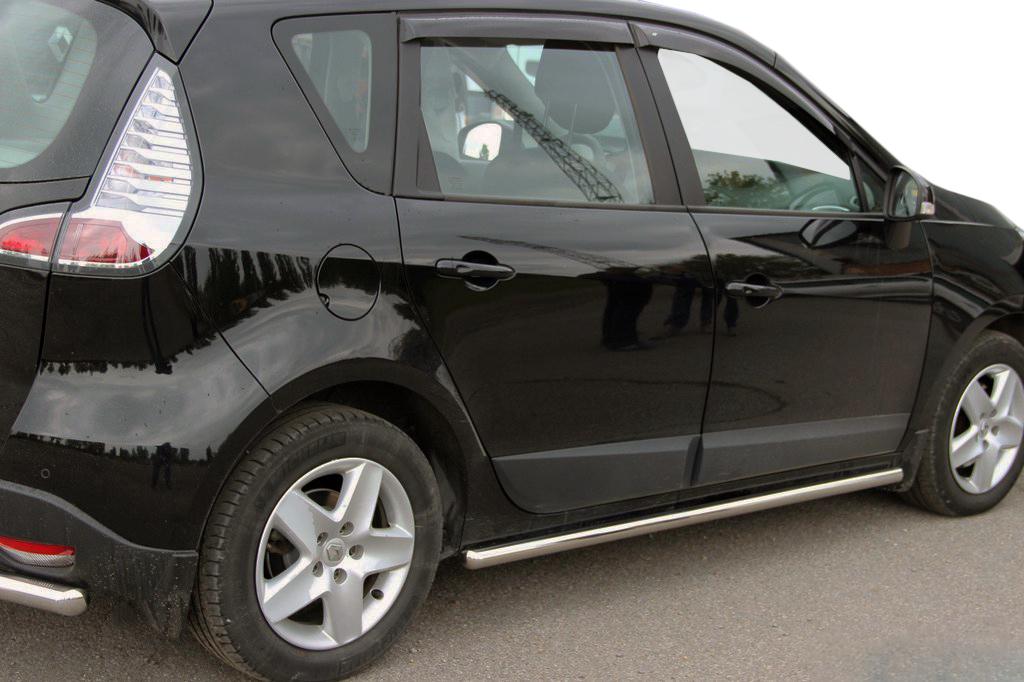 Боковые трубы BB001 2 шт нерж 42 мм для Renault Scenic/Grand 2009-2016 гг. CAN Нержавеющая сталь Хром