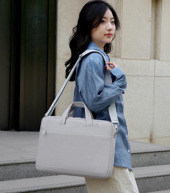 Сумка для ноутбука 17-17,3" протиударна велика Сіра (IBN048S) - фото 10