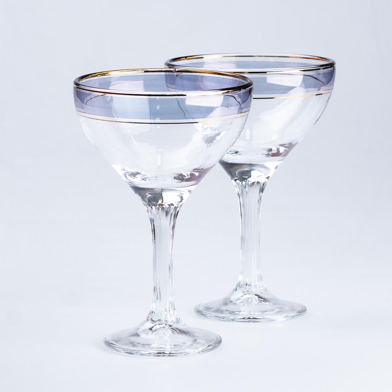 Набір келихів для коктейлів 2 шт. 290 мл Синій (4173) - фото 4