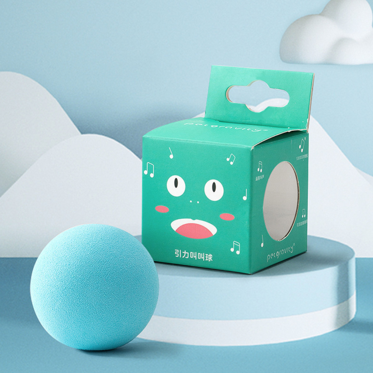 Іграшка інтерактивна м'ячик для кішок зі звуками птахів 5923 5 см Блакитний (4259155) Іграшка інтерактивна м'ячик для кішок зі звуками птахів 5923 5 см Блакитний (4259155)