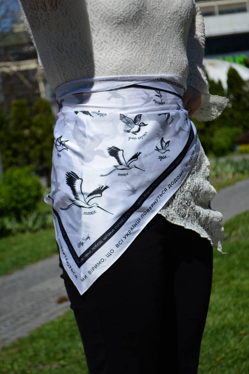 Косинка дизайнерська My Scarf Перелітні пташки 70х70х100 см (36915596) Косинка дизайнерська My Scarf Перелітні пташки 70х70х100 см (36915596)
