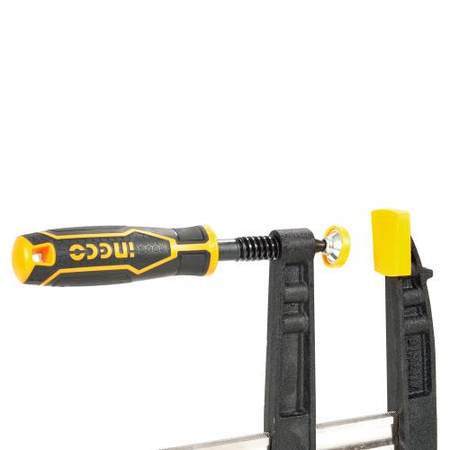 Струбцина столярная INGCO INDUSTRIAL тип-F 120х800 мм (000145340) - фото 2 Струбцина столярная INGCO INDUSTRIAL тип-F 120х800 мм (000145340) - фото 2