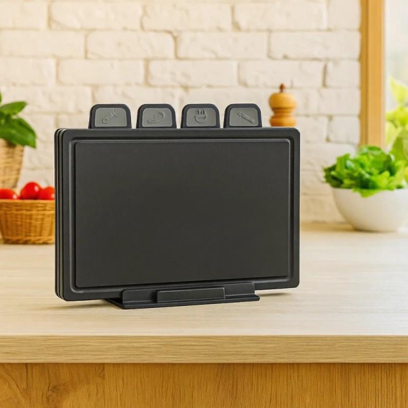 Набір ножів Edenberg EB-3620 з обробними дошками 10 пр. Чорний (EB-3620) - фото 2 Набір ножів Edenberg EB-3620 з обробними дошками 10 пр. Чорний (EB-3620) - фото 2