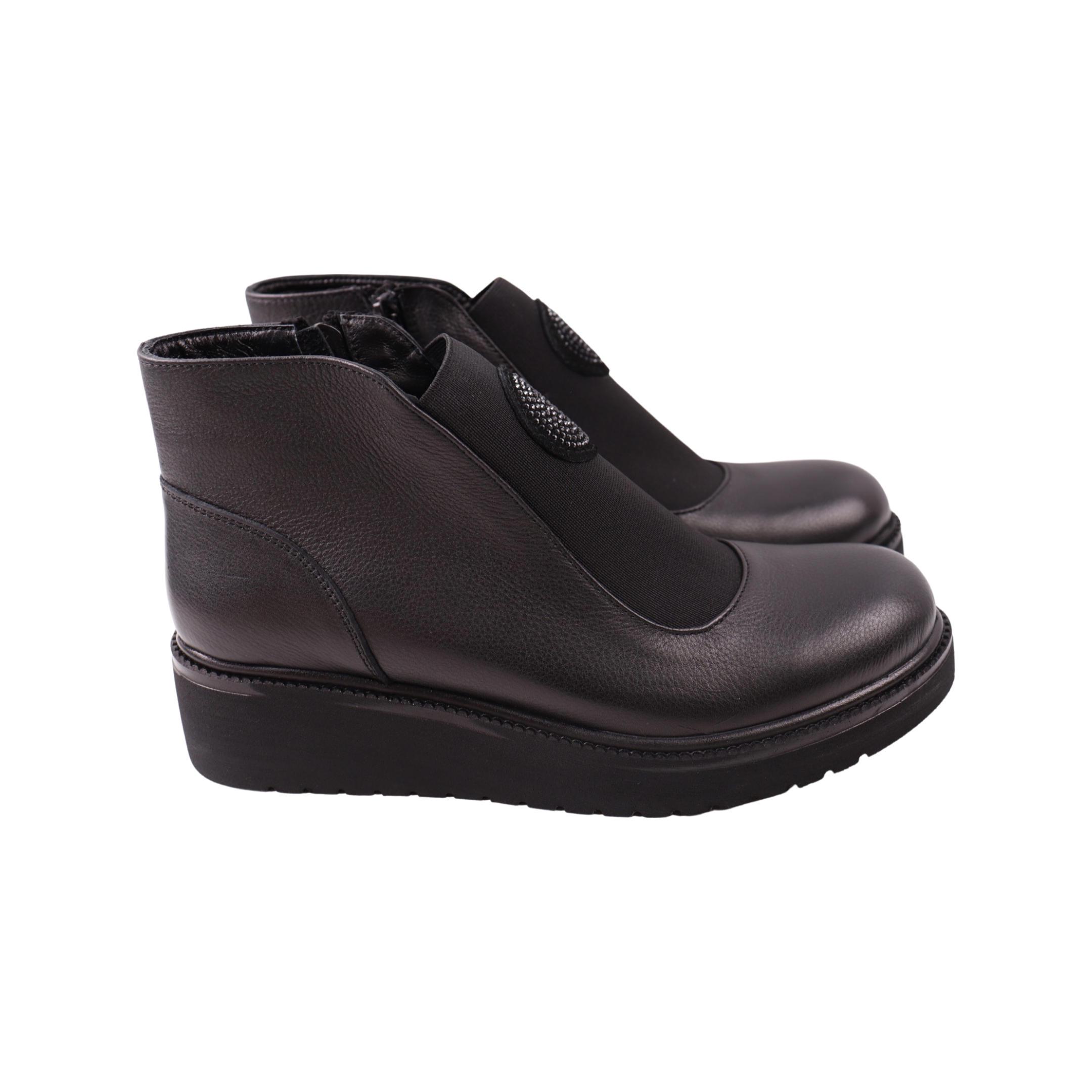 Ботинки женские Kesim натуральная кожа р. 38 Черный (191-23DHC)