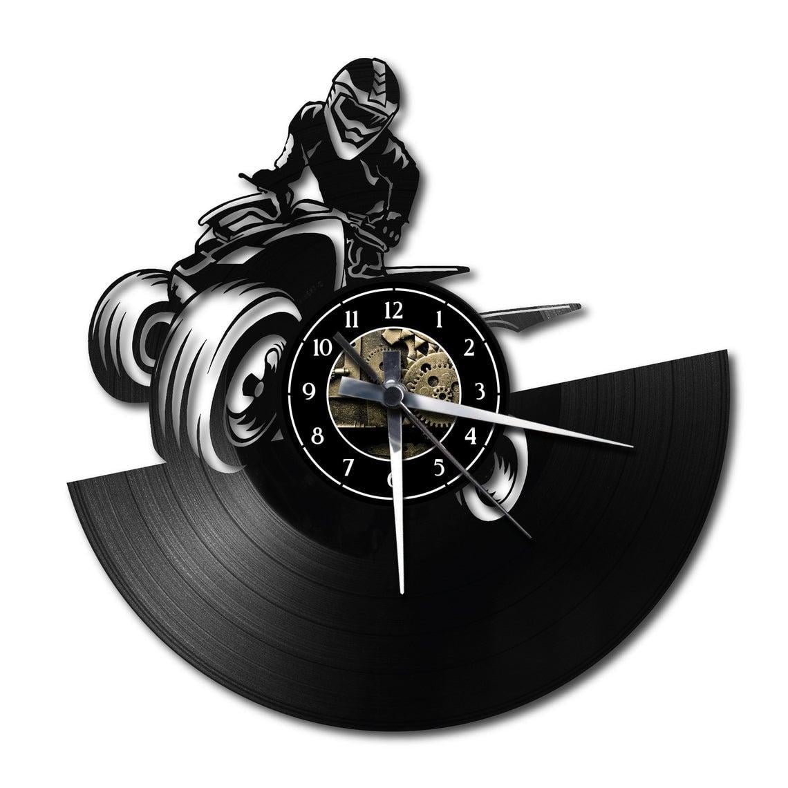 Часы настенные Квадроцикл 2315 из виниловой пластинки
