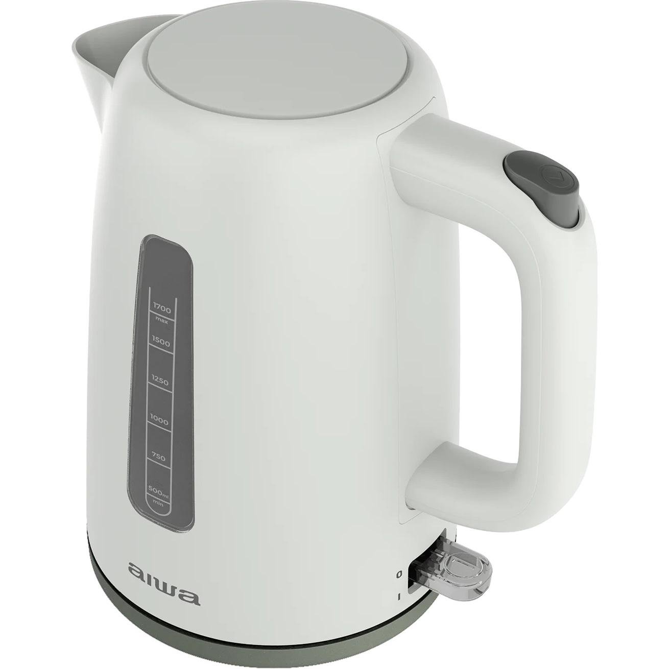 Электрочайник пластиковый AIWA MIZUCHI AKT-2000 Strix провод 0,75 м 1,7 л 2200 Вт Белый (28916210) - фото 2 Электрочайник пластиковый AIWA MIZUCHI AKT-2000 Strix провод 0,75 м 1,7 л 2200 Вт Белый (28916210) - фото 2