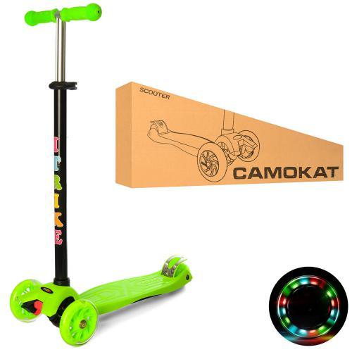 Самокат детский трехколесный iTrike JR 3-003-G Зеленый - фото 2 Самокат детский трехколесный iTrike JR 3-003-G Зеленый - фото 2