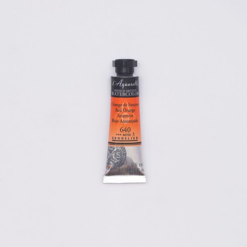 Акварель у тюбиках Sennelier L'Aquarelle S3 10 мл Червоно-помаранчевий