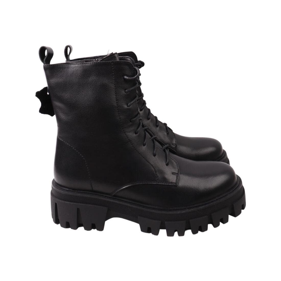 Черевики жіночі Farinni зі шкіри р. 39 Чорний (230-22ZHC)