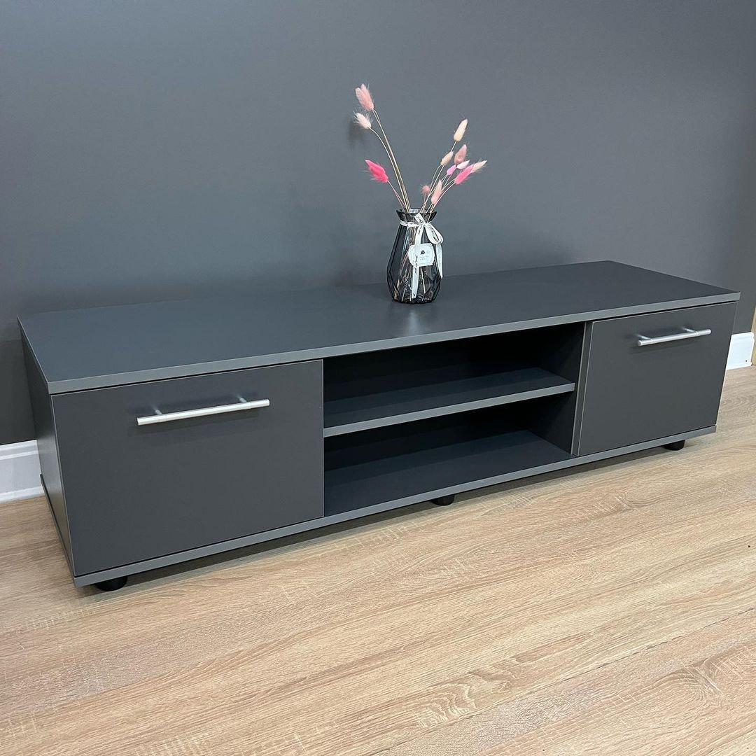 Тумба под телевизор Smart 1390х400х380 мм Антрацит - фото 4