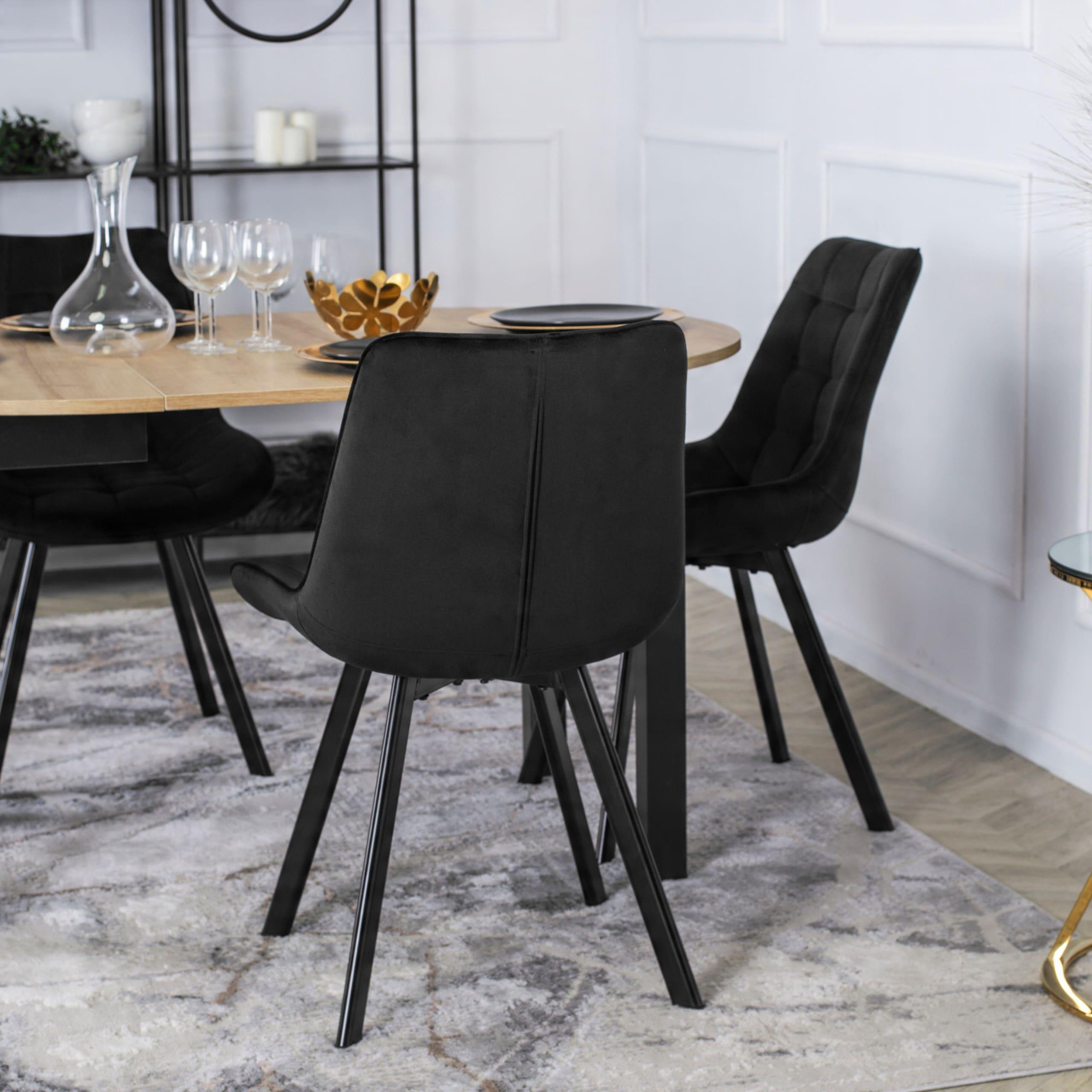 Комплект стульев Homart 4 шт. WB-364 велюр Черный (9886) - фото 4 Комплект стульев Homart 4 шт. WB-364 велюр Черный (9886) - фото 4