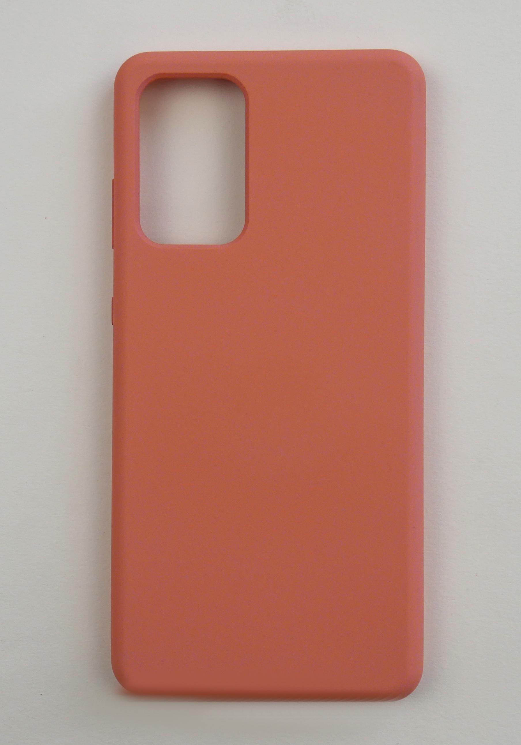 Чохол Jelly Silicone Case (Full cover no logo) Samsung A72 Peach Pink (35)