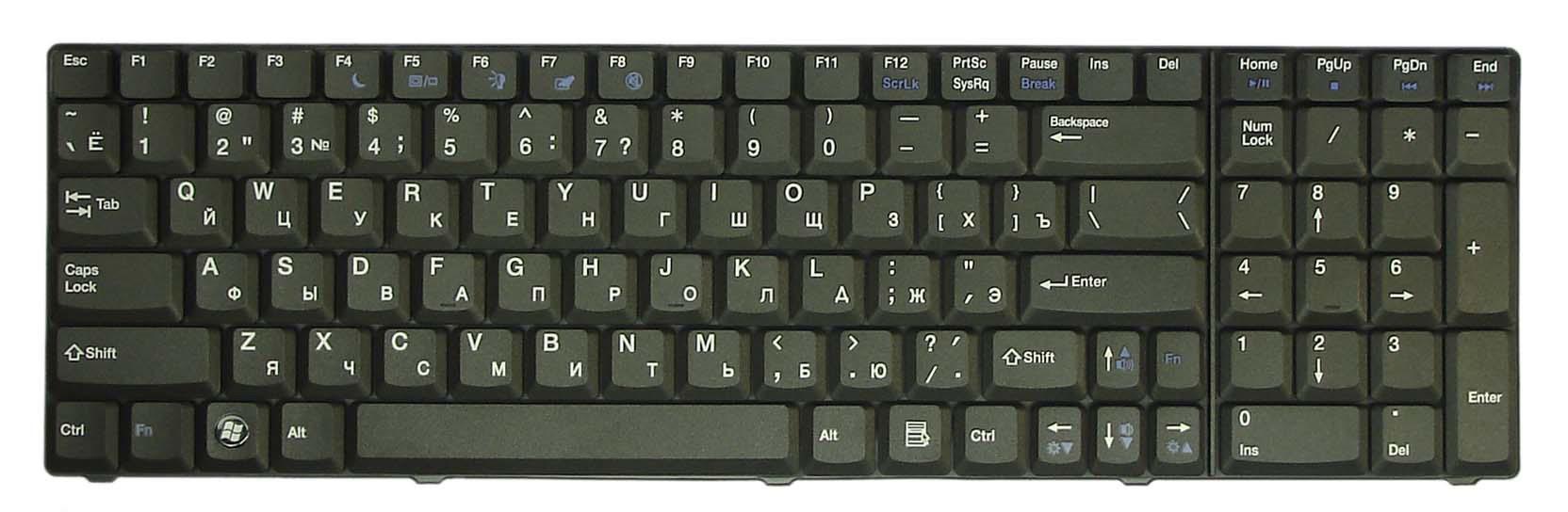 Клавиатура для ноутбука Acer eMachines G620/G720/G520 Black