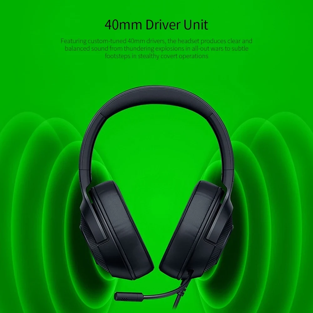 Навушники Razer Kraken X 7.1 з гнучким мікрофоном і збалансованим звуком - фото 8