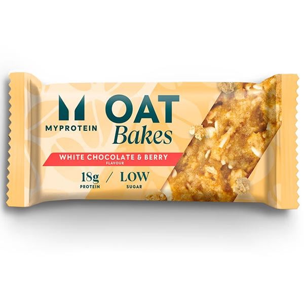 Батончик протеїновий MyProtein Oat Bakes 12х75 г White Chocolate & Berry Flavour (000026705)