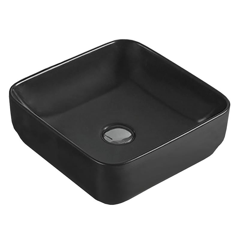 Умывальник накладной VOLLE 13-01MBlack-035 360x360x125 мм Черный (82657)