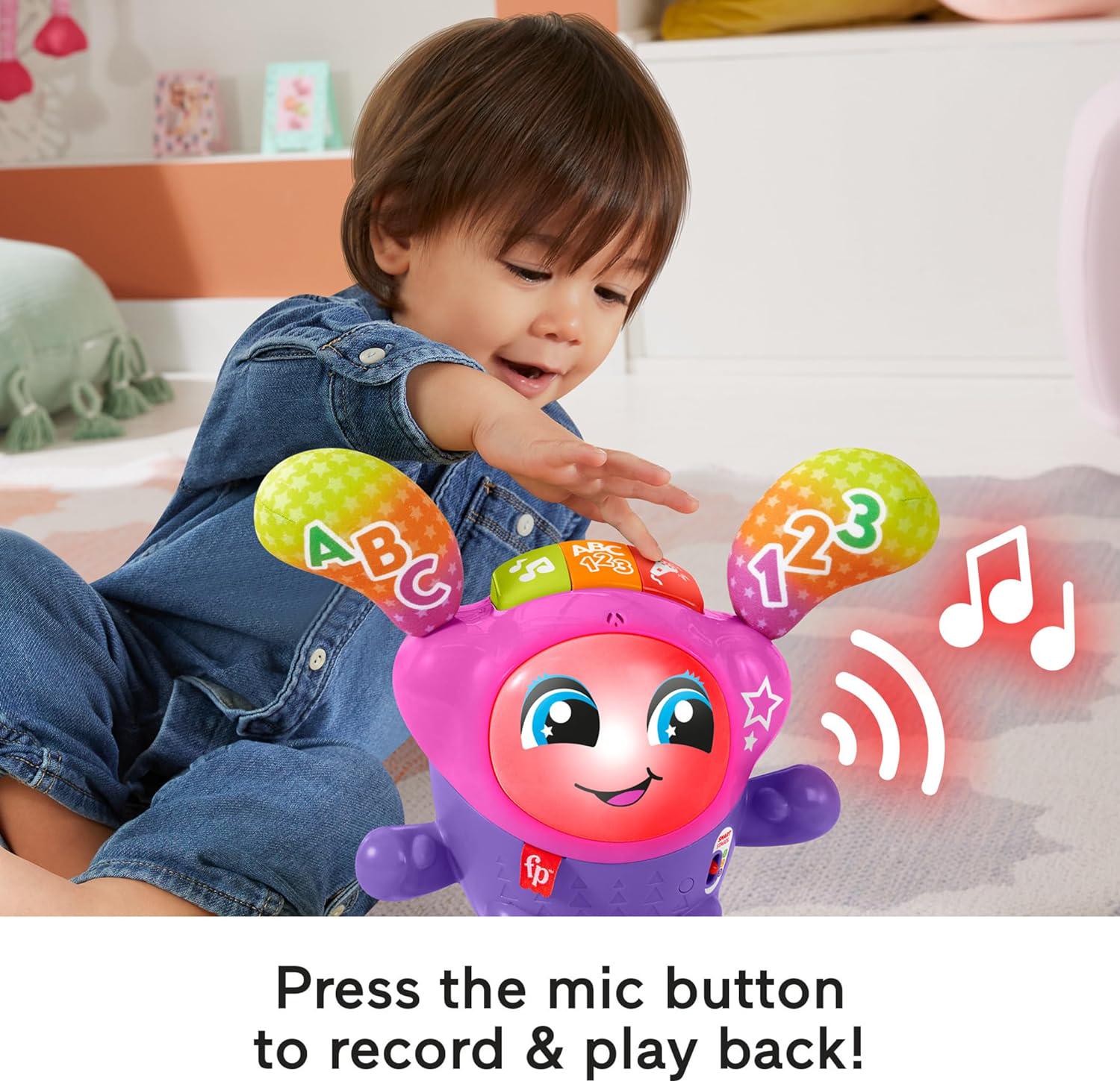 Интерактивная музыкально-обучающая игрушка Fisher Price Baby and Toddler Learning Toy DJ Bouncin' star на английском языке (21051501) - фото 5