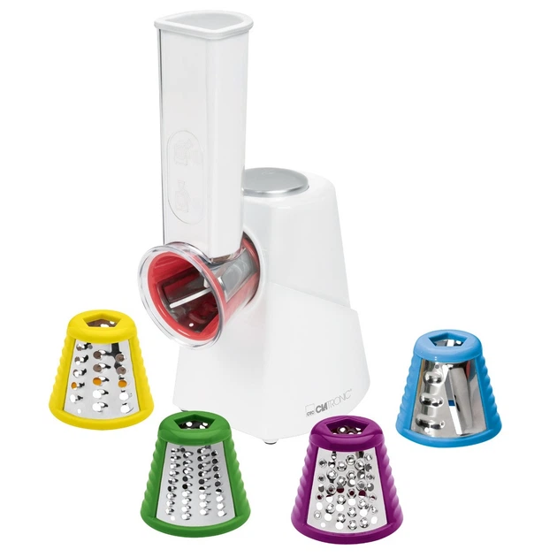Овочерізка електрична Clatronic Multi Express ME 3604 150 Вт 5 насадок нержавіюча сталь (3604) Овочерізка електрична Clatronic Multi Express ME 3604 150 Вт 5 насадок нержавіюча сталь (3604)