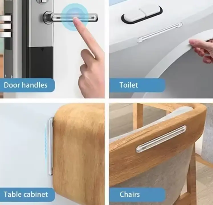 Самоклеючі силіконові накладки обмежувачі 150x15x2 мм 4 шт. стопери (701-1) - фото 4