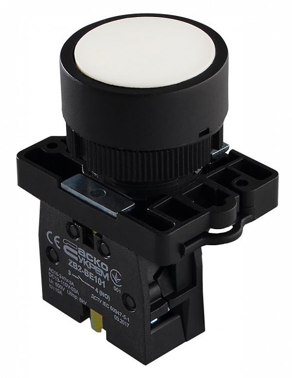 Кнопка управления АСКО-Укрем LAY5-EA11 1NO 22 мм Белый (A0140010193)