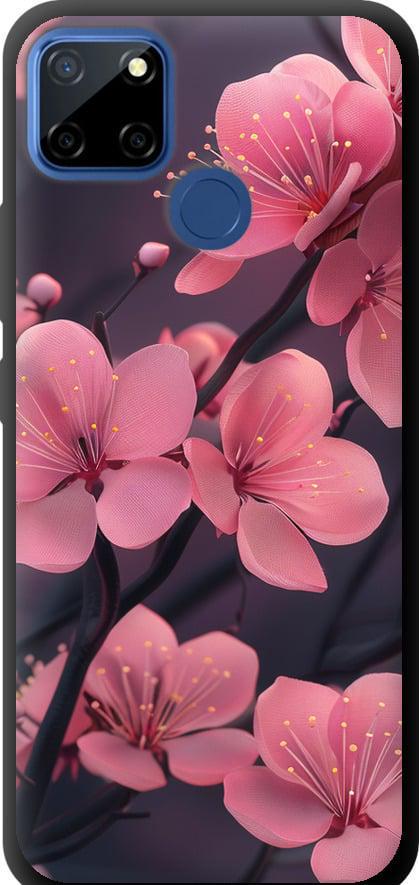 Чехол на Realme 7i Пурпурная сакура (6075b-2486-42517)