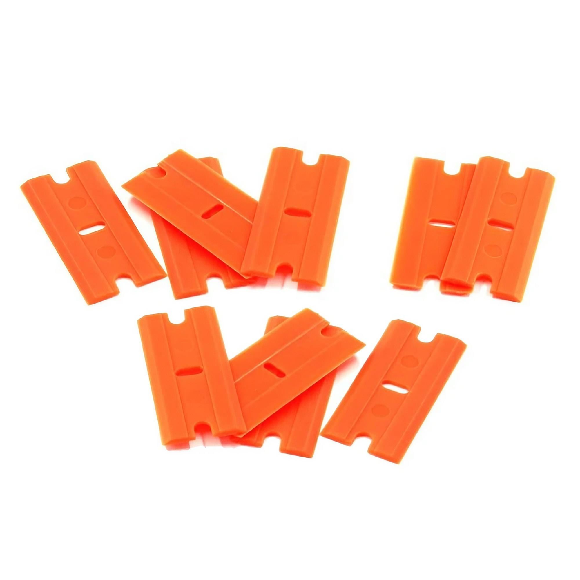 Набор сменных запасных лезвий для скребка-шпателя из пластика р. 4х2 см 10 шт. (NCDSHP-0739)