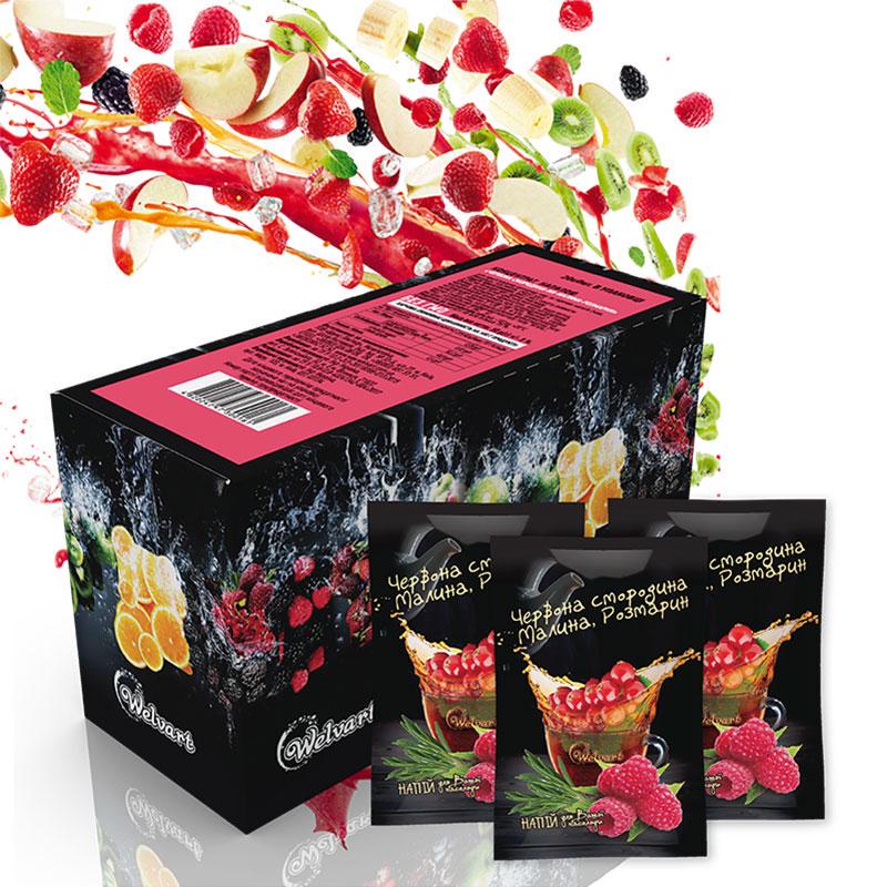 Чай Welvart Красная смородина/малина/розмарин концентрат напитка 50 г (50606943275) - фото 2 Чай Welvart Красная смородина/малина/розмарин концентрат напитка 50 г (50606943275) - фото 2