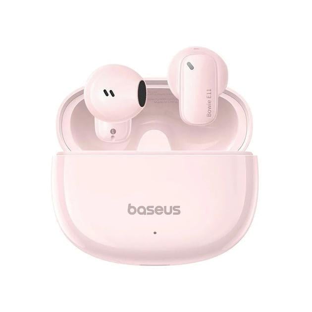 Наушники TWS Baseus Bowie E11 с Bluetooth 5,3 автономность до 30 часов Розовый (627278)