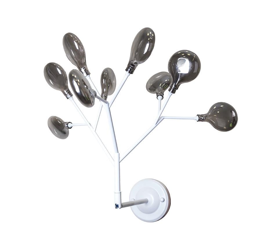 Бра Levistella 756LPR0031-9 WH+BK на 9 стеклянных плафонов Белый/Графитовый (1887932461)