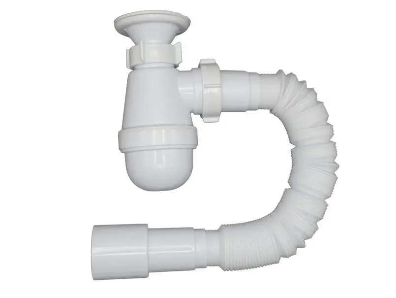 Сифон для умывальника PLM 1 1/4"x40 без выпуска с гофротрубой 40x40/50 PM 40 SF 10 01