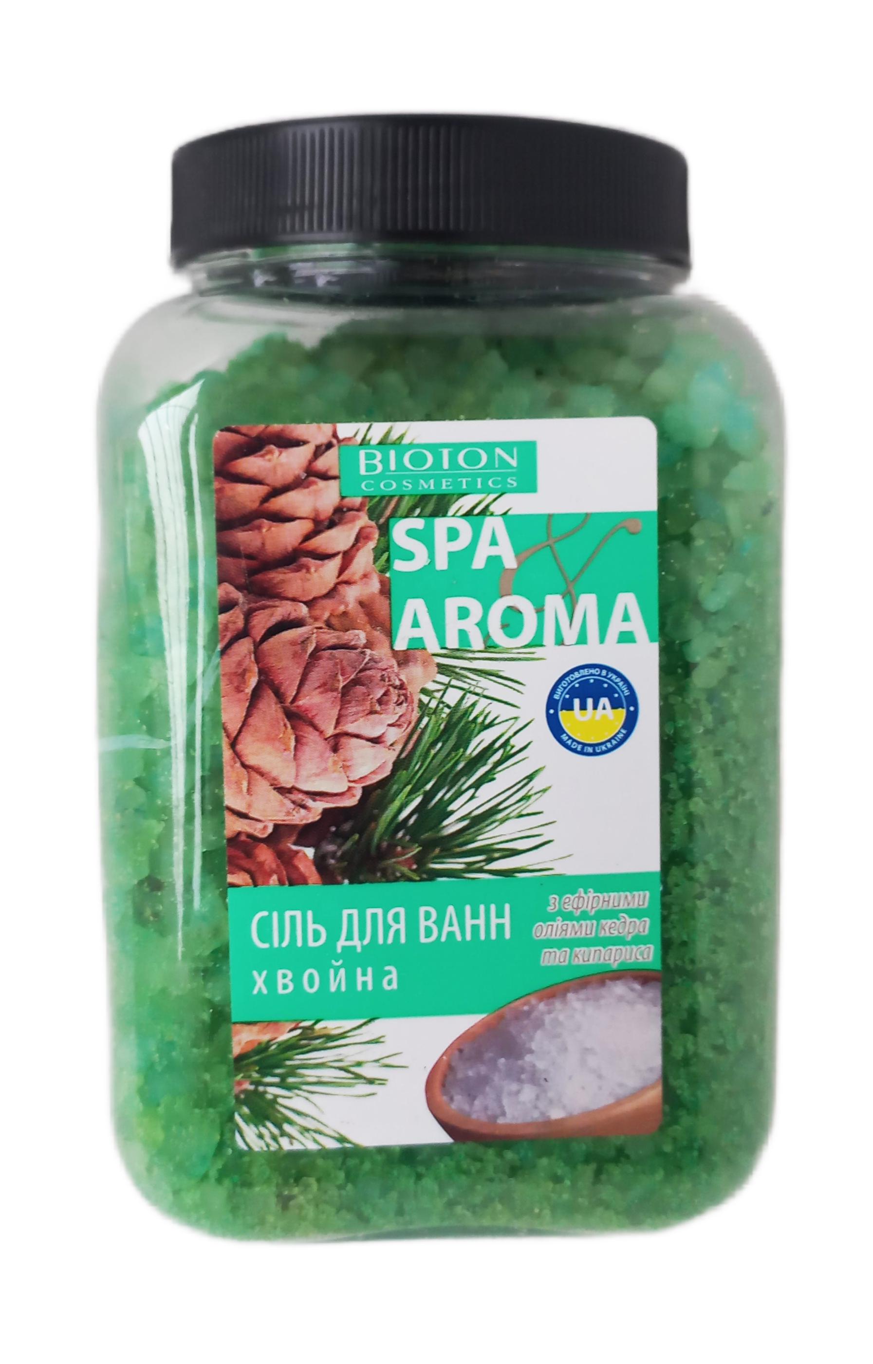 Соль для ванн BIOTON COSMETICS Spa Aroma хвойная с эфирными маслами кедра и кипариса 750 г (99566)