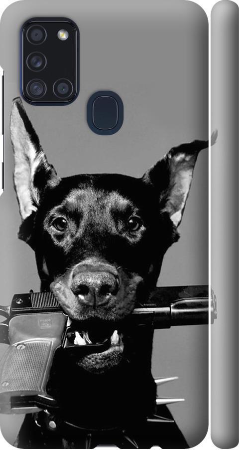 Чехол на Samsung Galaxy A21s A217F Доберман (2745m-1943-42517)