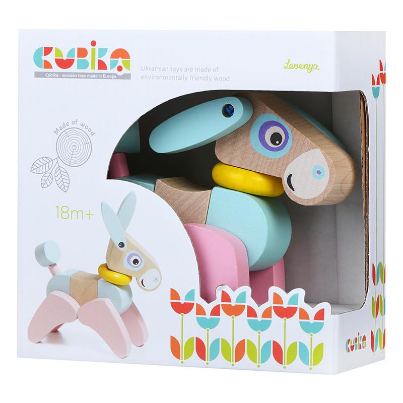 Игрушка деревянная Cubika LA-5 12459 Ослик акробат