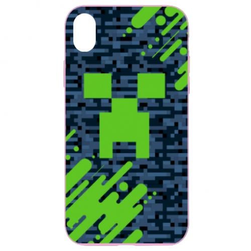 Чехол для iPhone XR Minecraft Creeper (6813311-7-133996)