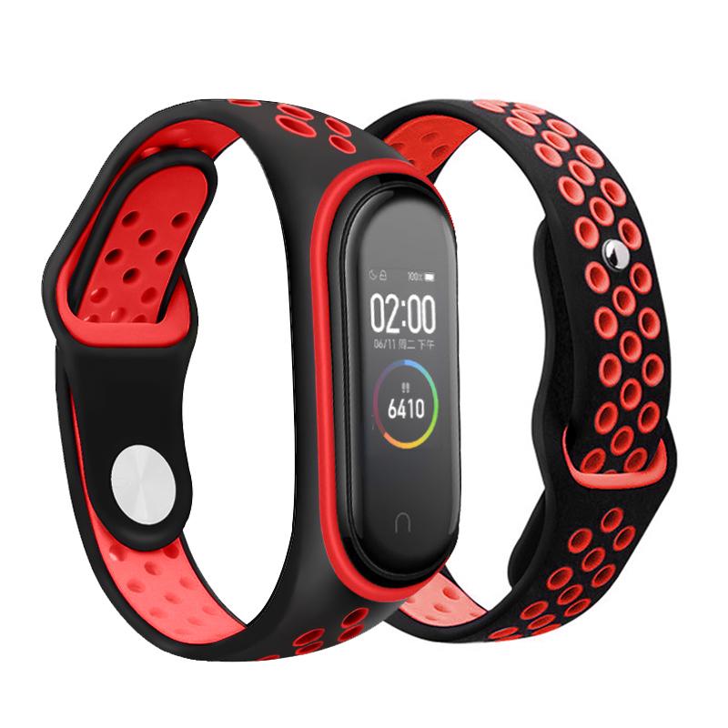 Ремінець Vents Style Becover для Xiaomi Mi Smart Band 5/Mi Smart Band 6 Black/Red (705153) - фото 2