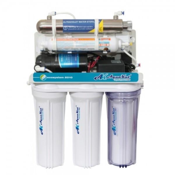 Фильтр обратный осмос с насосом 75G RO-6 ARA-03 с ультрафиолетовой установкой и баком 3,2G (104-174)