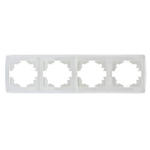Рамка четырехместная горизонтальная Viko Carmen Белый (00000003456) Рамка четырехместная горизонтальная Viko Carmen Белый (00000003456)
