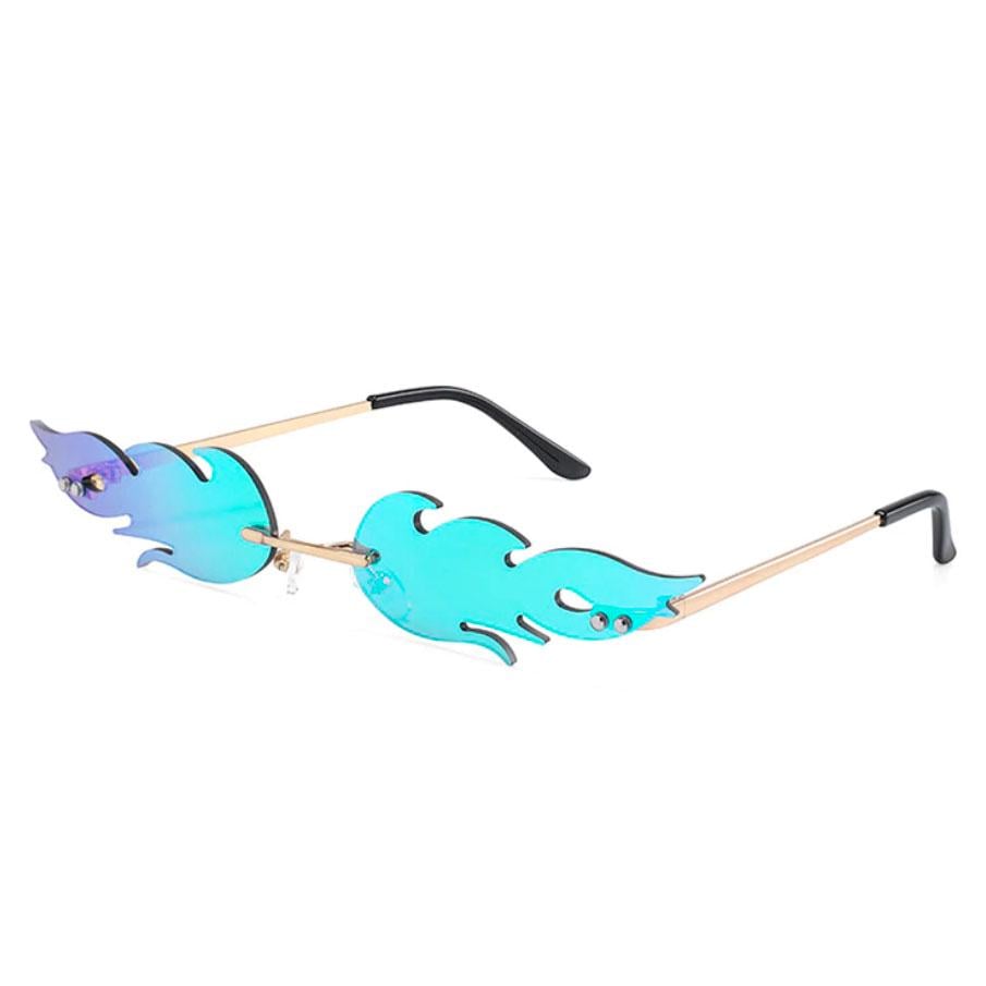 Солнцезащитные очки Berkani огонь и пламя Green (BOF32689)