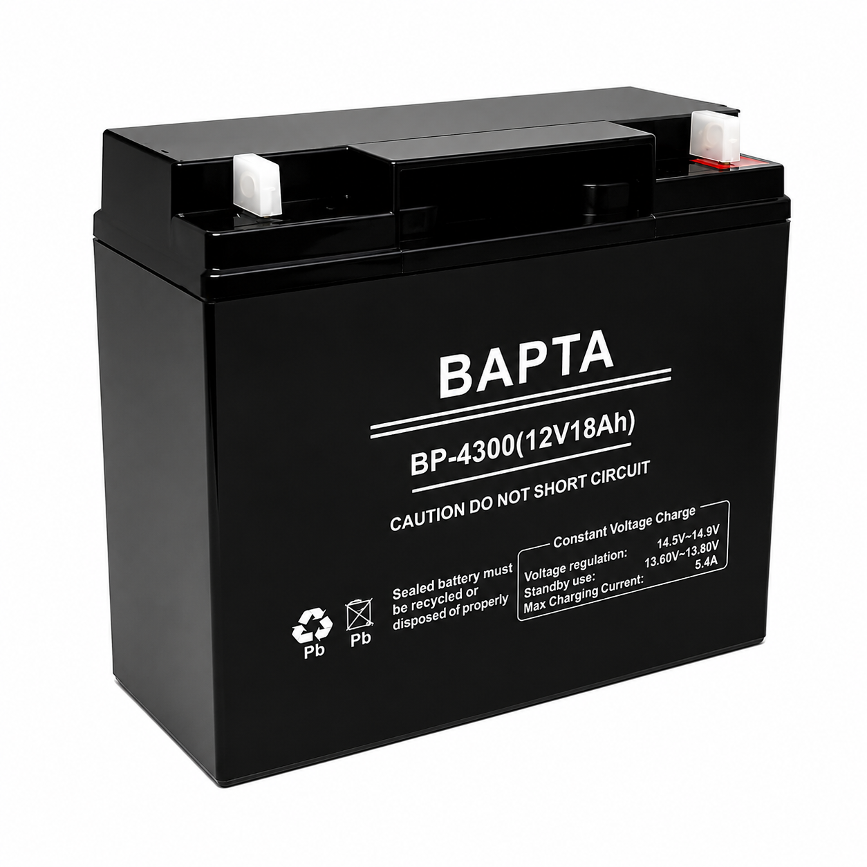 Аккумуляторная батарея BAPTA 12 В 18 А·ч герметичная свинцово-кислотная 181х77х167 мм (er 7834