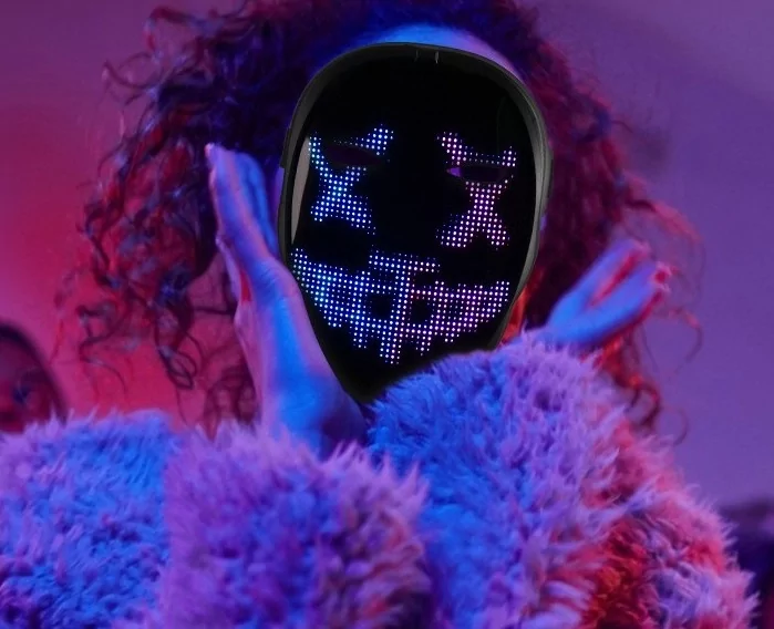 Маска интерактивная Cyber ​​Face LED - фото 7
