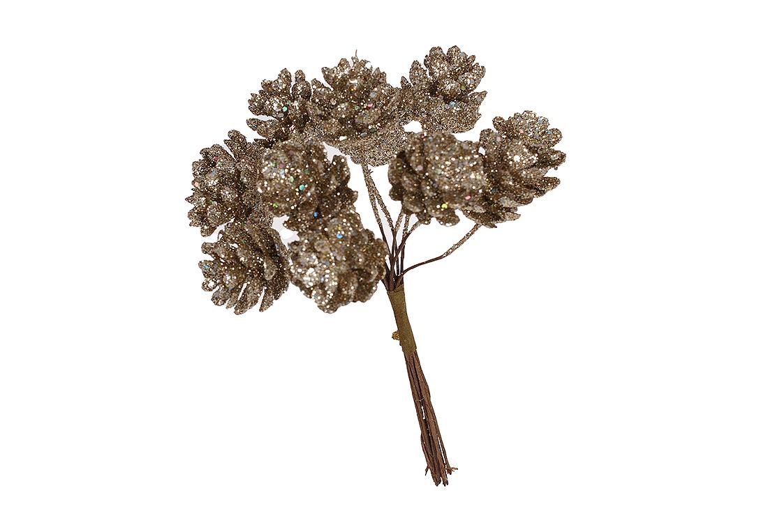 Декоративные мини-шишки BonaDi 12 см (839-508)