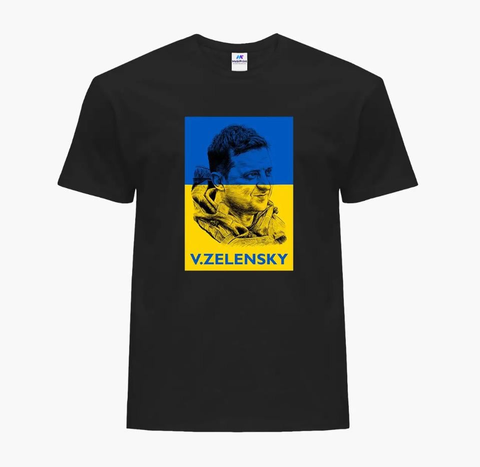 Футболка мужская "V. Zelensky" L Черный (9223-3677-2)