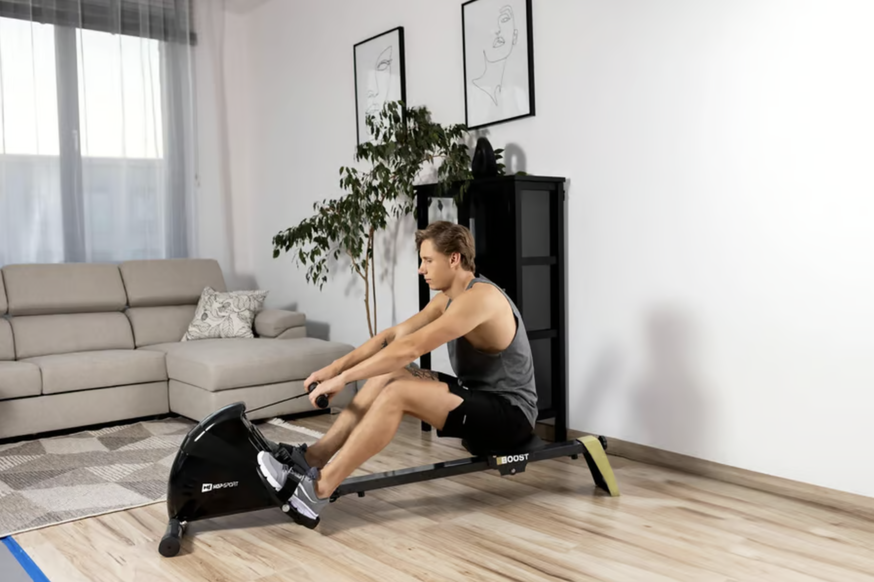 Гребний тренажер Hop-Sport HS-030R Boost (4733) - фото 4 Гребний тренажер Hop-Sport HS-030R Boost (4733) - фото 4