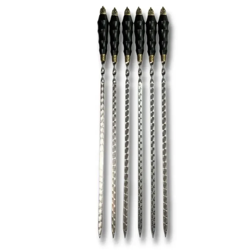 Шампура с деревянной ручкой Gorillas BBQ SKK67 Орел 6 шт. (2625062470)