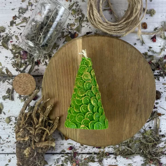 Свеча восковая Евро Зеленый (860)