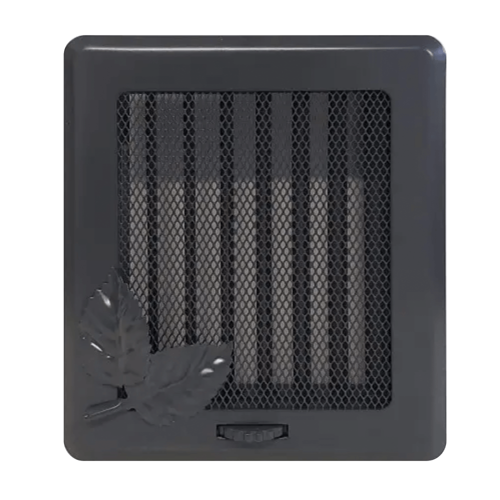 Вентиляционная решетка для камина с жалюзями Darco Рж2 195х175 мм Графитовый (210820243)