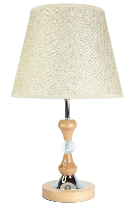 Лампа деревянная настольная SVLIGHT 1054 с абажуром Бежевый Лампа деревянная настольная SVLIGHT 1054 с абажуром Бежевый