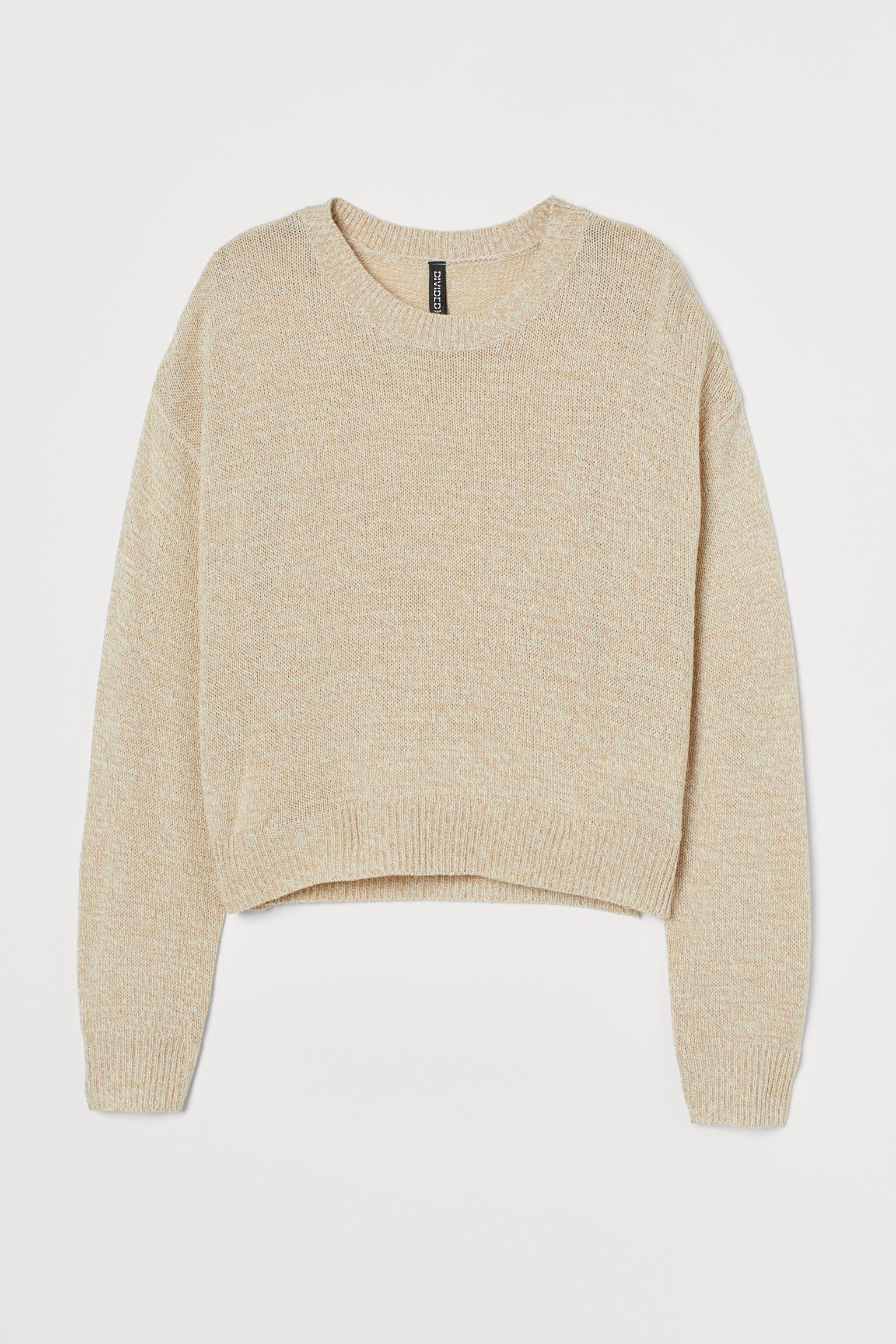 Джемпер H&M Меланж XS Бежевий (X22079025182)