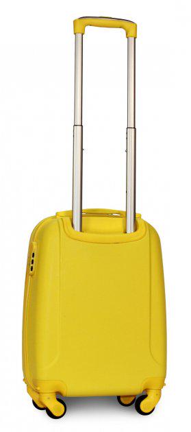 Чемодан пластиковый Fly 310 XS мини ручная кладь на 4 колесах Желтый (CEKRBFL310XM4JEL) - фото 3